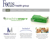 Tablet Screenshot of focushealthgroup.com